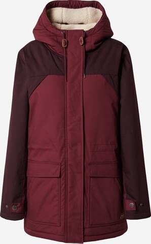 Iriedaily Winterparka in Rood: voorkant