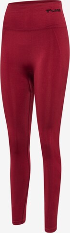 Hummel Skinny Workout Pants in Red