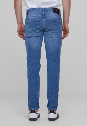 2Y Premium Tapered Jeans in Blau