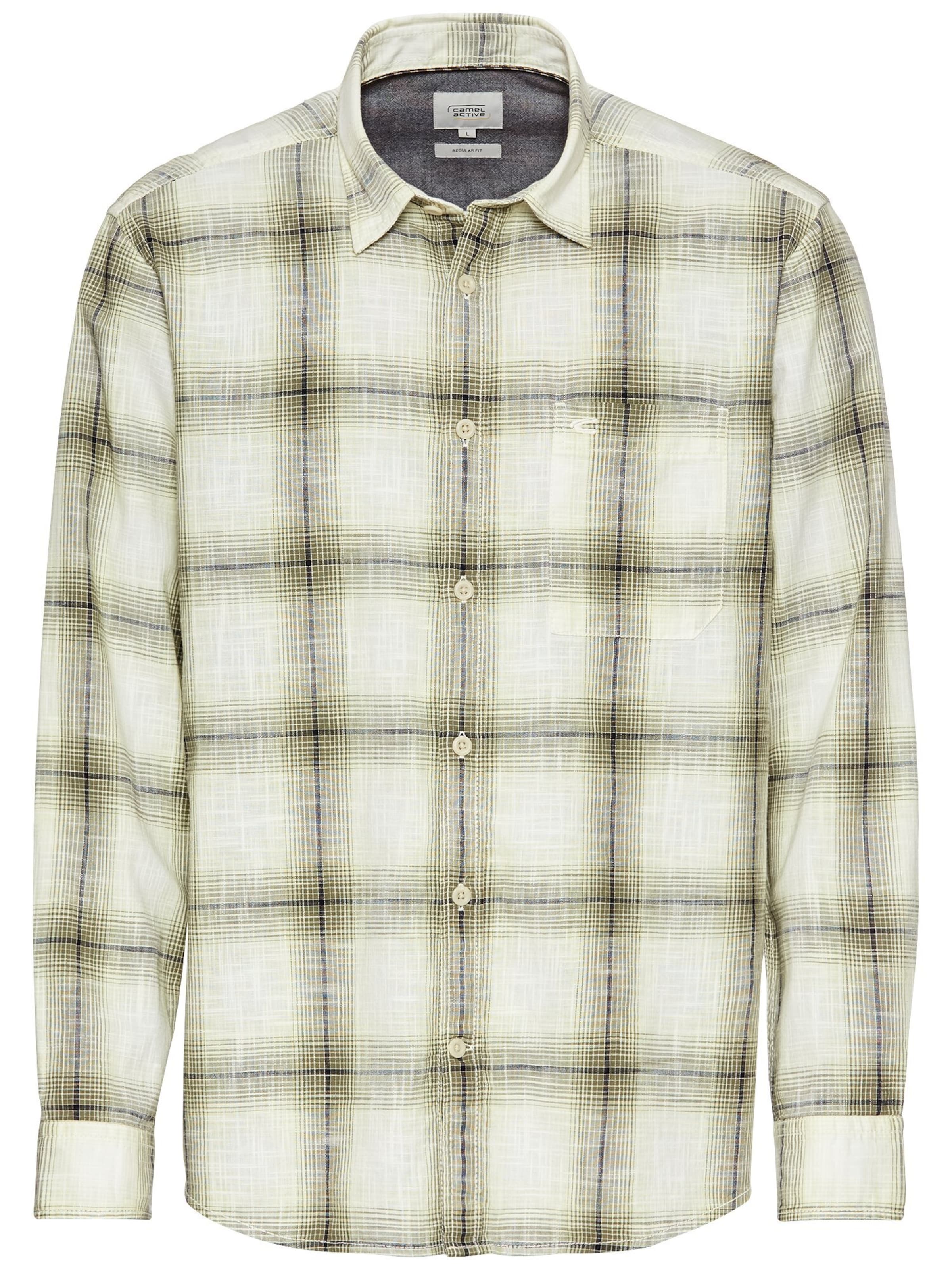 CAMEL ACTIVE Regular fit Button Up Shirt in Green: front