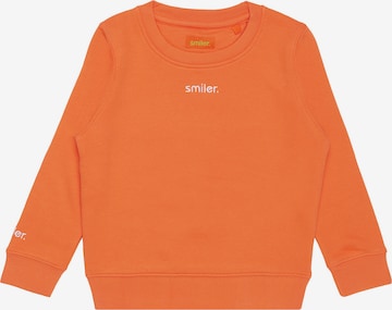 smiler. Sweatshirt in Oranje: voorkant