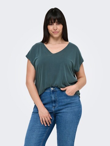 ONLY Carmakoma Shirts 'CARNicky' i grøn: forside