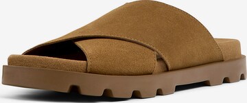 CAMPER Mules 'Brutus' in Brown: front