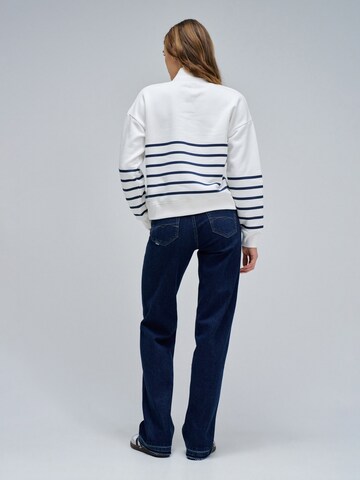 Sweat-shirt Salsa Jeans en blanc