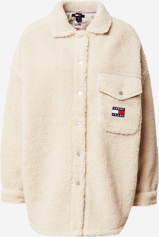 Tommy Jeans Tussenjas in Beige: voorkant