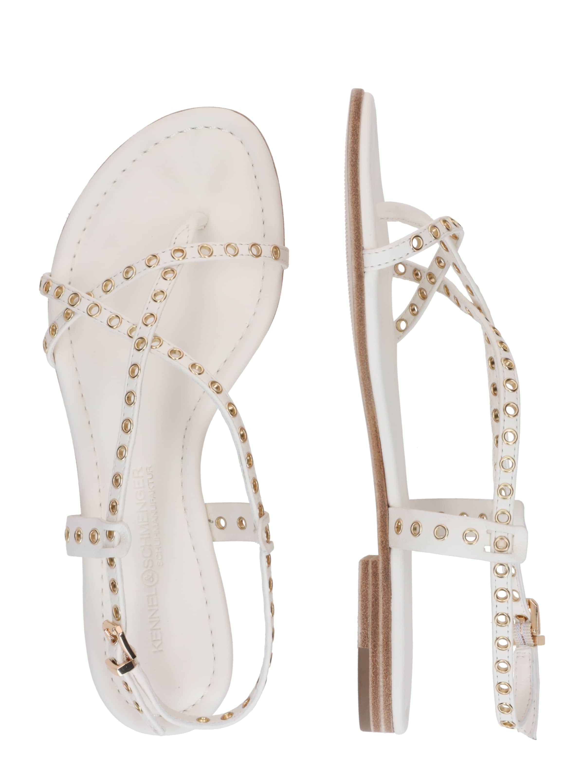 Kennel & Schmenger - Sandalias de dedo 'Elle' en blanco