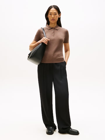 TOMMY HILFIGER Pulover | rjava barva