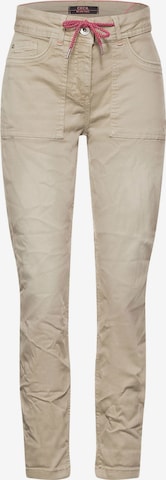 CECIL Regular Pants 'Tracey' in Beige: front