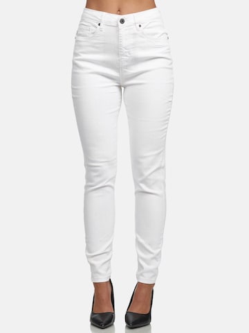 Skinny Jeans 'F101' di Tazzio in bianco: frontale