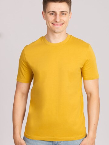 Life-Tree Shirt 'Organic Basic Ocre' in Yellow: front