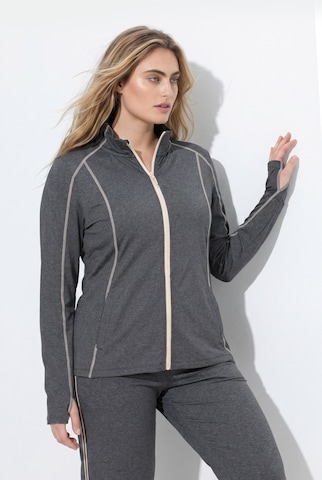 Ulla Popken Sweat jacket in Grey: front
