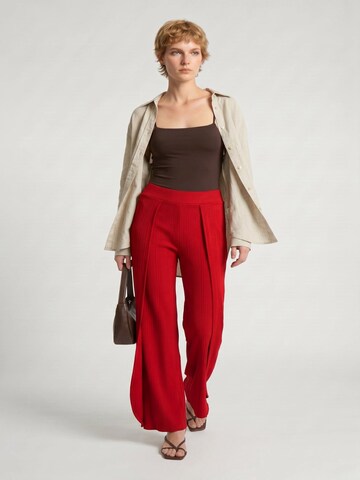 Alexa Dash Wide leg Broek in Rood