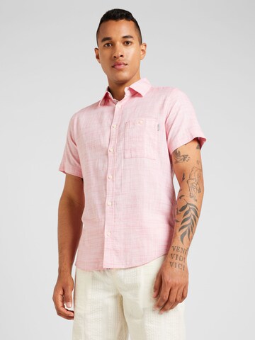 s.Oliver - Slim Fit Camisa em rosa: frente