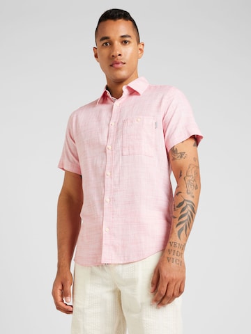 Coupe slim Chemise s.Oliver en rose : devant