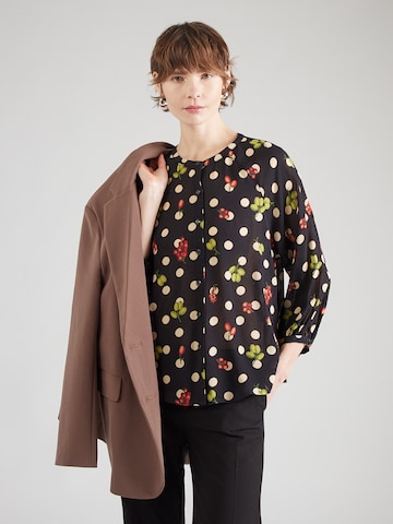 King Louie Блузка 'Cybil Briny' в Черный: спереди