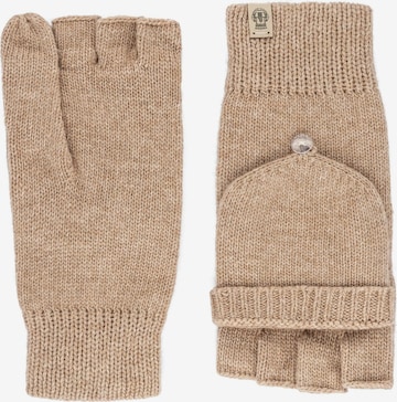 Roeckl - Guantes sin dedos 'Essentials' en beige: frente