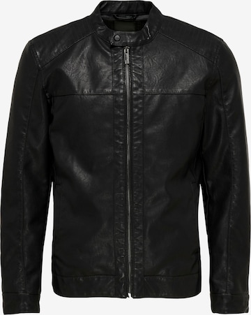 Only & Sons Regular Fit Jacke 'Mike' in Schwarz: predná strana