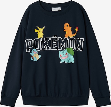 NAME IT Collegepaita 'NKMDay Pokemon' värissä sininen: etupuoli
