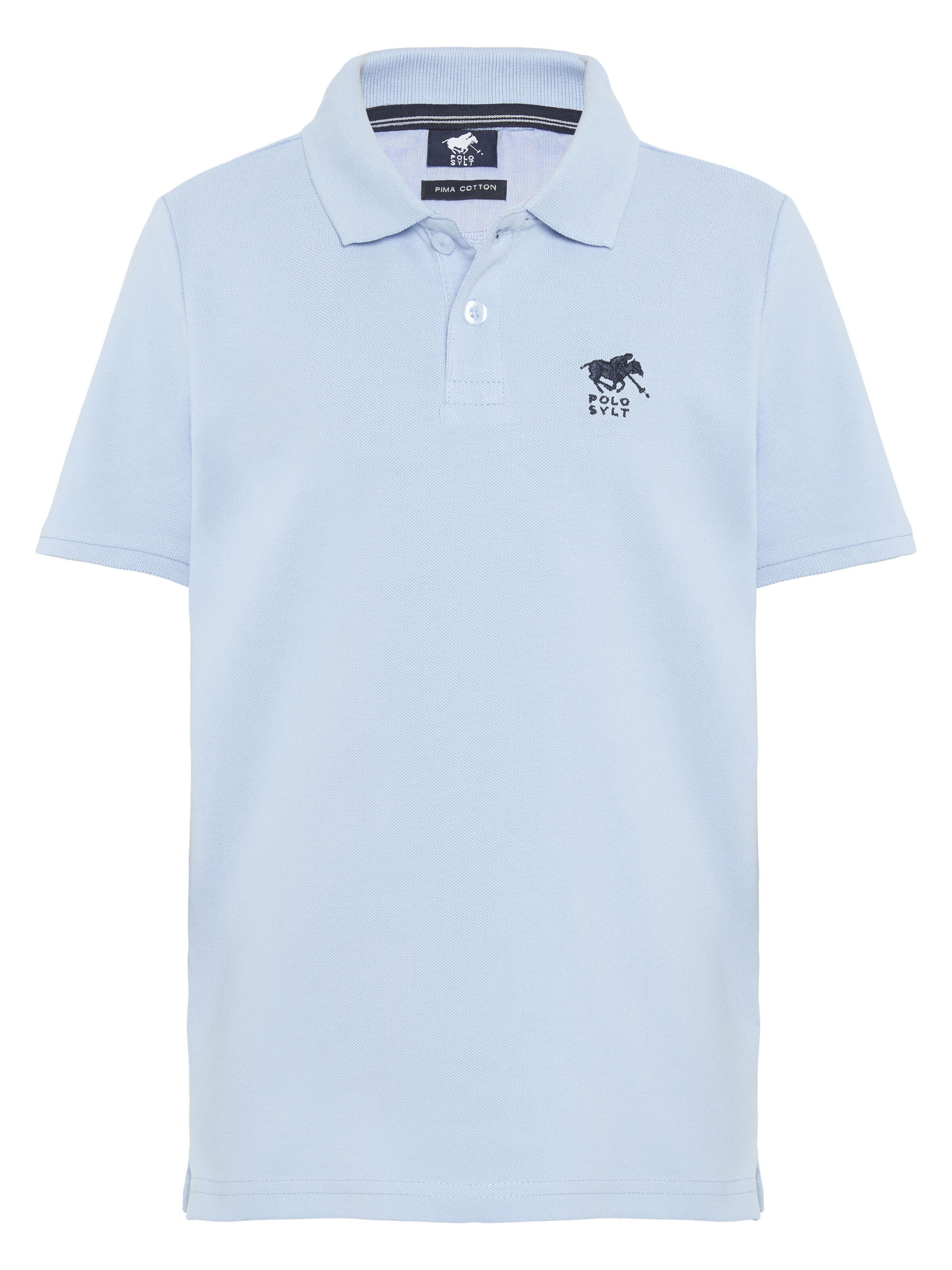 Polo Sylt Shirt ' mit Logo-Stickerei ' in Blue: front