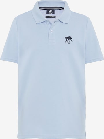 Polo Sylt Shirt ' mit Logo-Stickerei ' in Blue: front