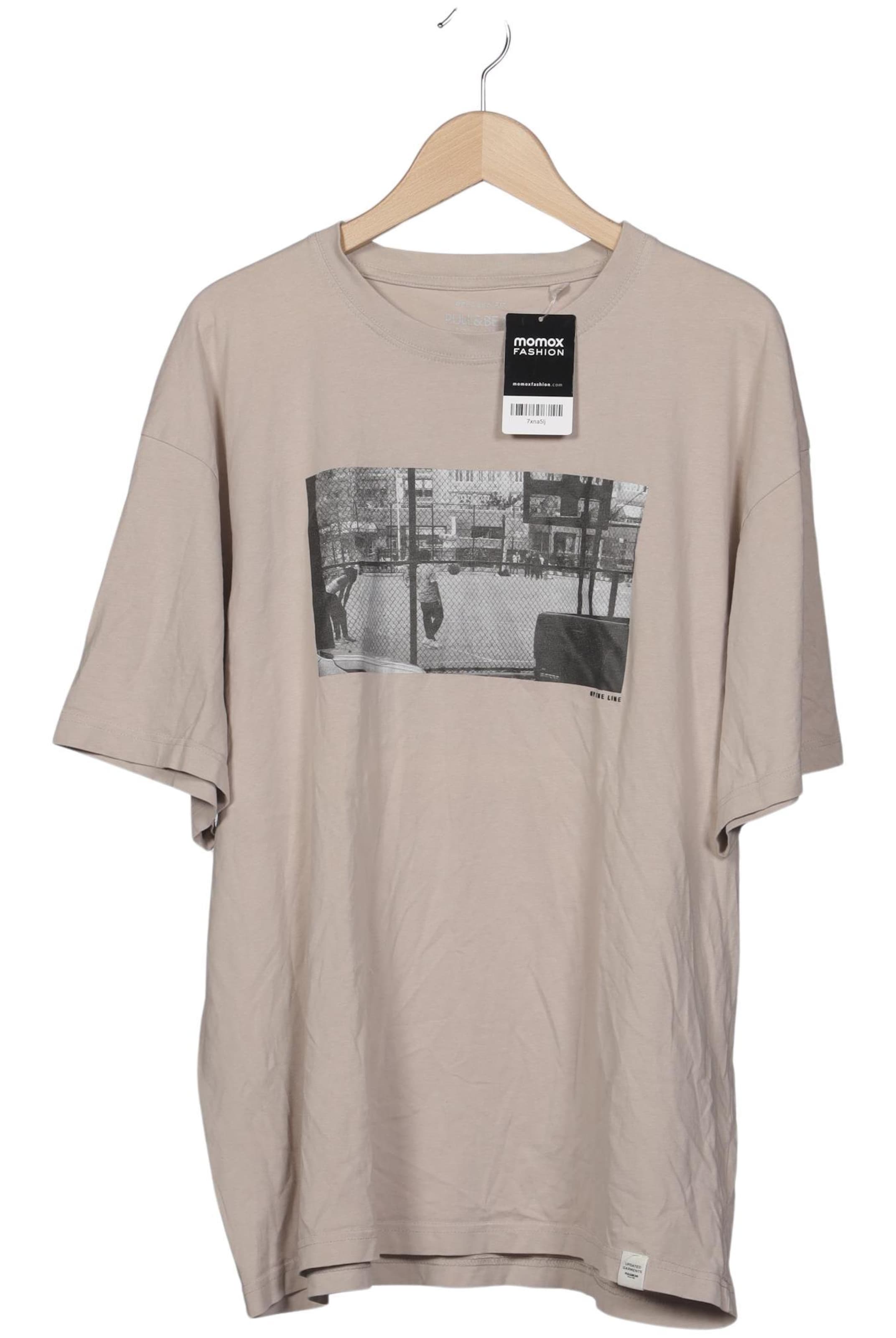 Pull&Bear Shirt in XL in Beige: front