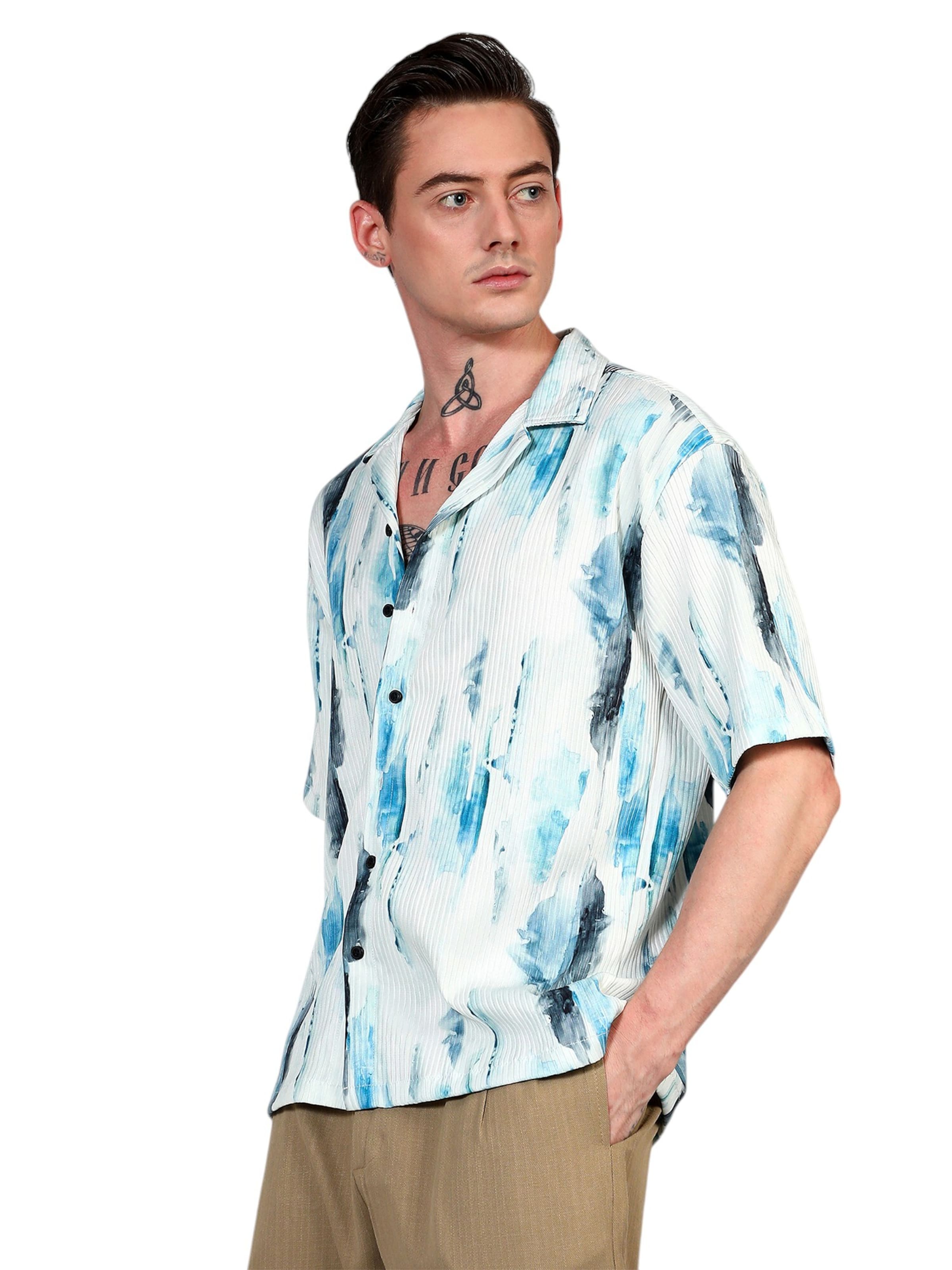 Campus Sutra - Ajuste regular Camisa 'Tammy' en azul