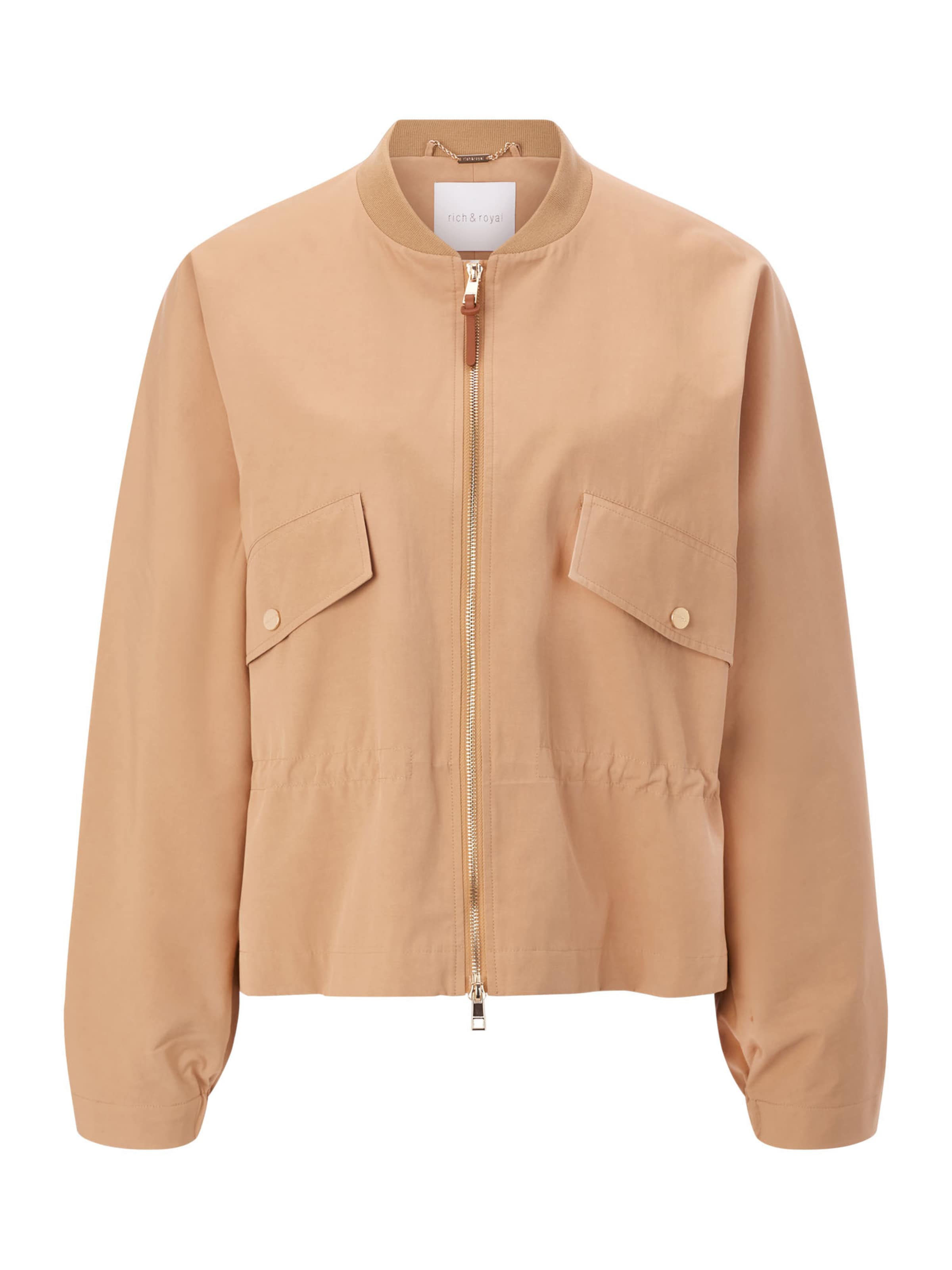 Rich & Royal Between-Season Jacket in Brown: front