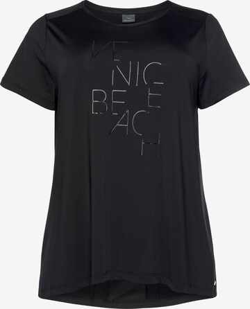 VENICE BEACH Performance Shirt in Black: front