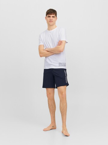 Pyjama court JACK & JONES en blanc : devant