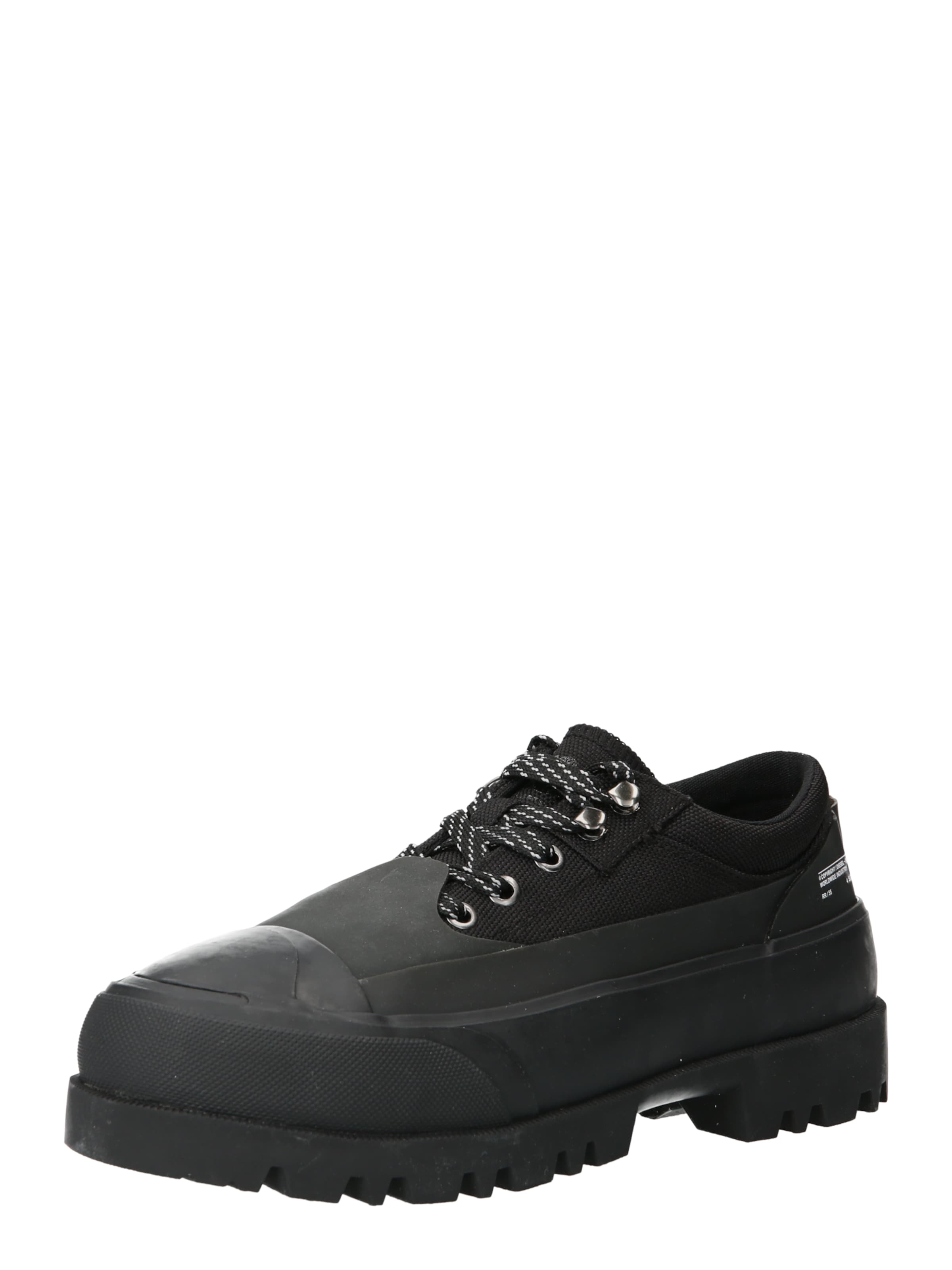 Sneaker bassa 'HIKO' di DIESEL in nero: frontale