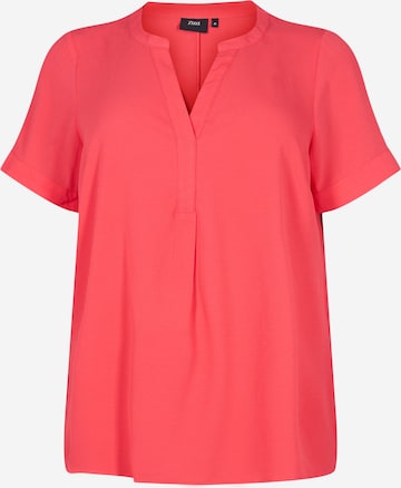 Zizzi Blouse 'Vanni' in Red: front