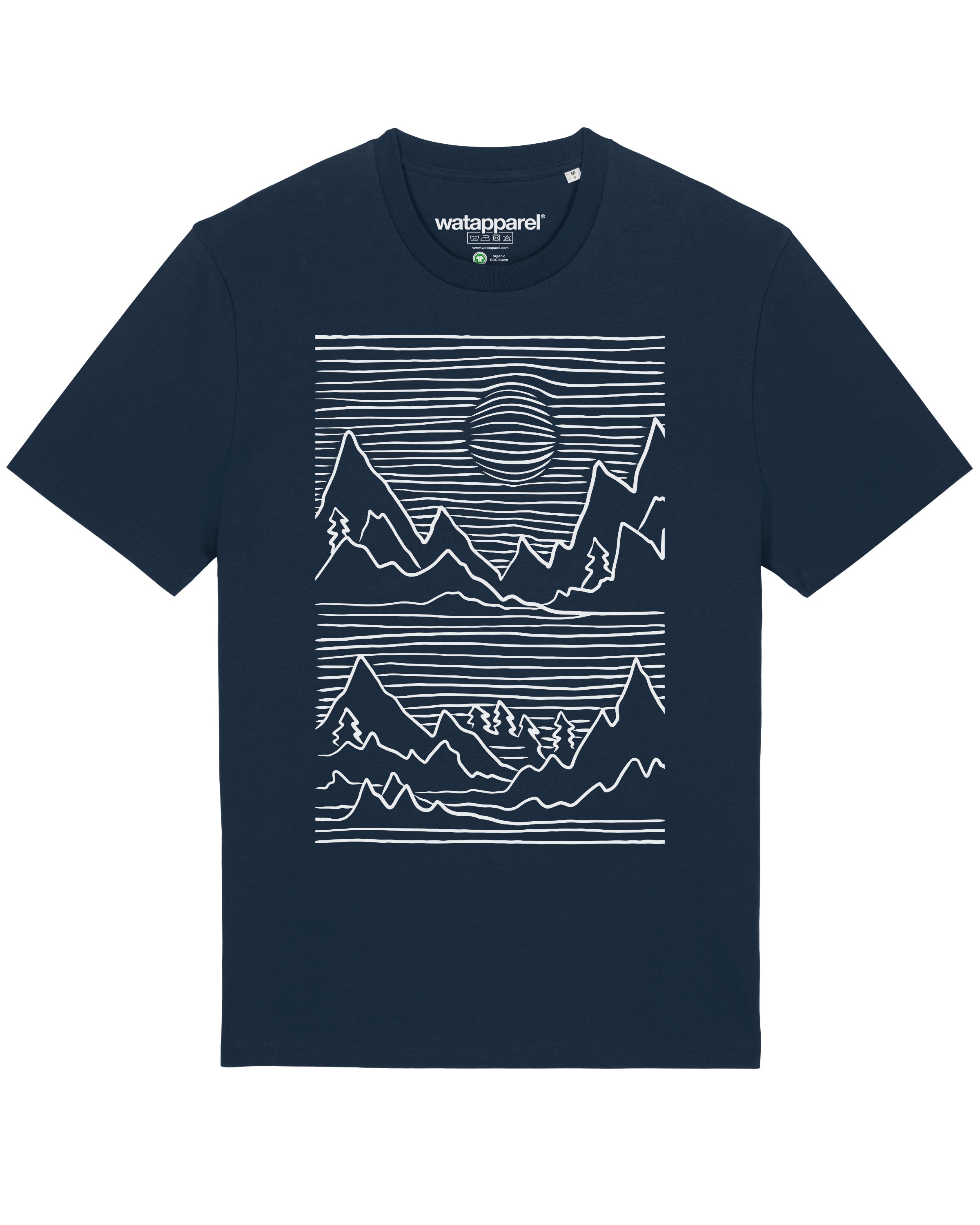 T-Shirt Watapparel en bleu : devant