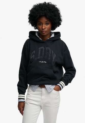 Superdry & Co Sweatshirt 'Country Club Varsity' in Blue: front