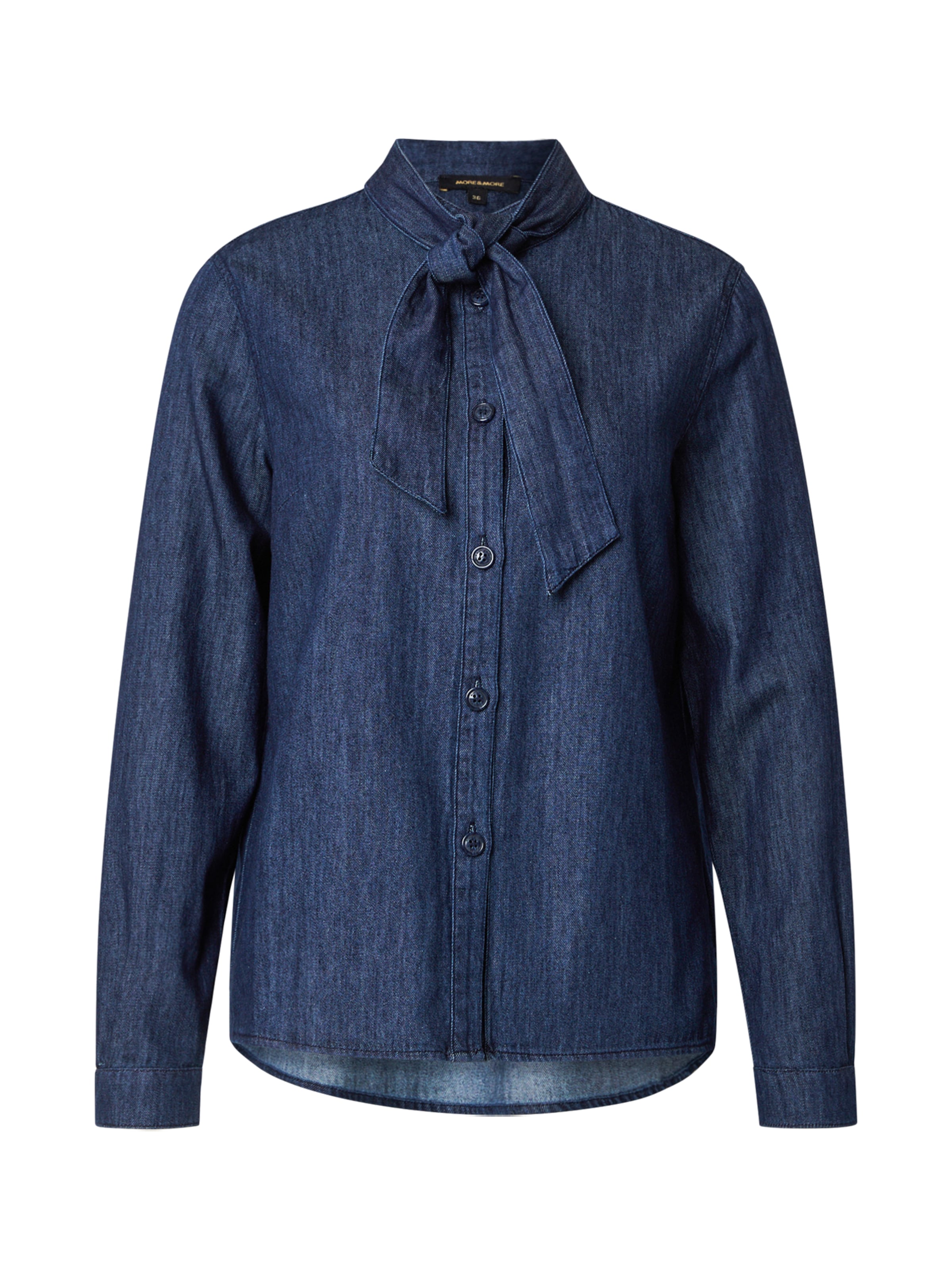 MORE & MORE Bluse in Blau: Vorderseite
