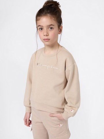 Bluză de molton de la Champion Authentic Athletic Apparel pe maro: față