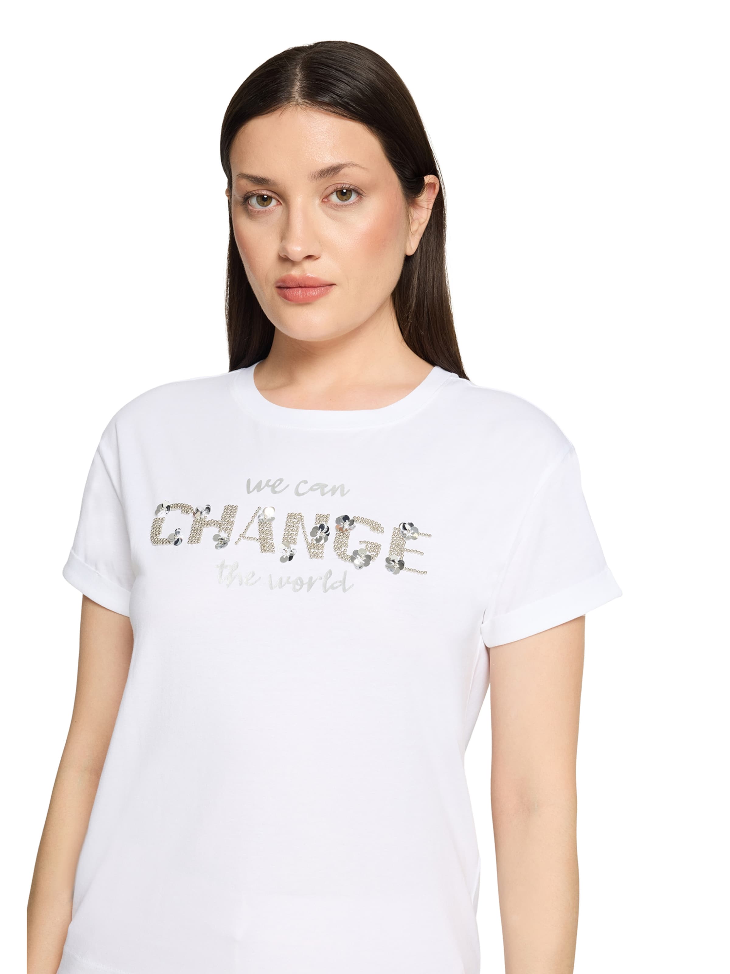 T-shirt Betty & Co en blanc