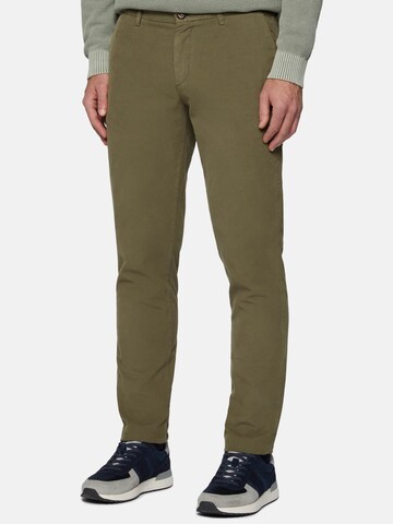 Boggi Milano Regular Pants in Green: front