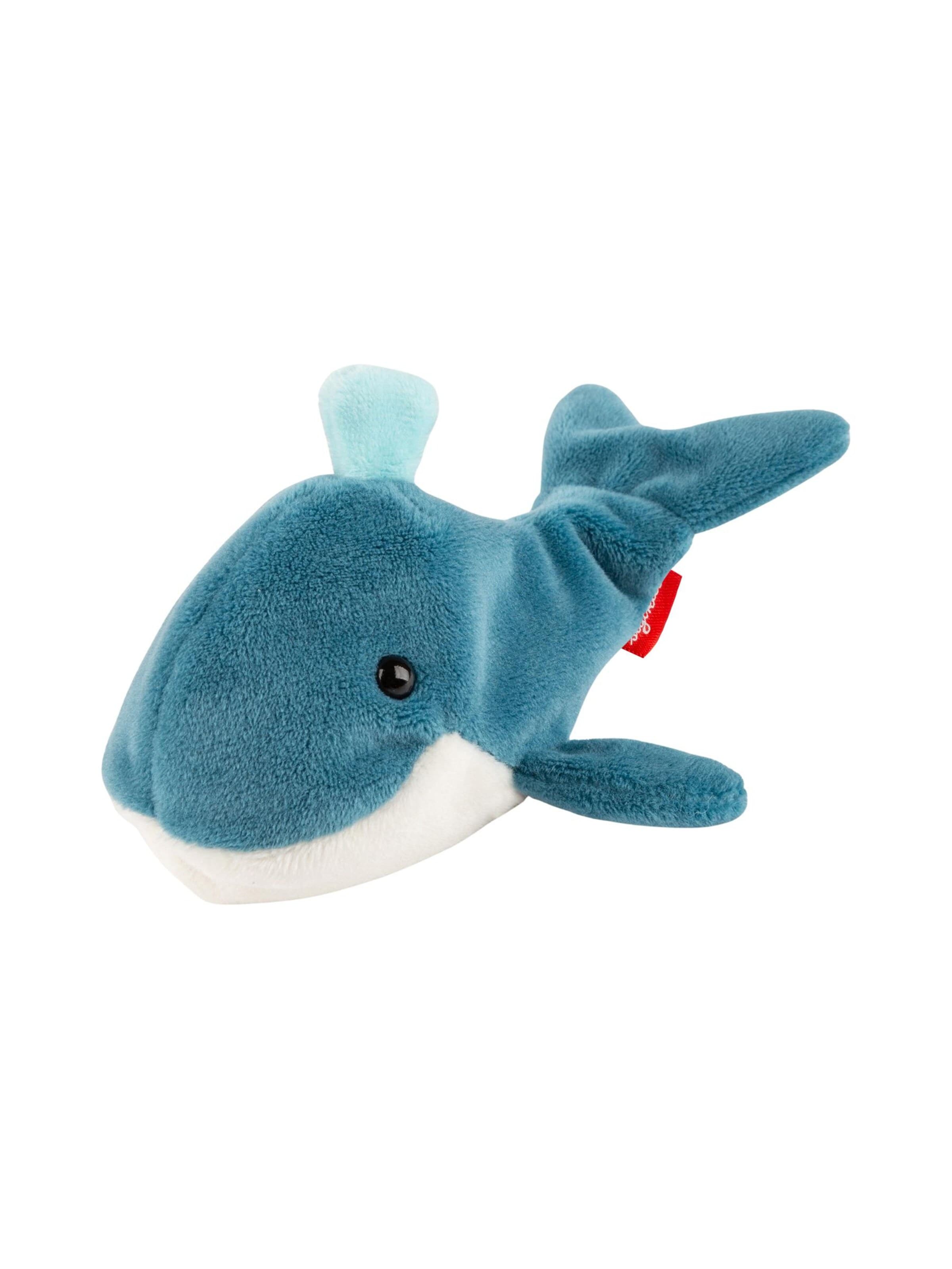 SIGIKID Stuffed animals 'Mini-Kuschler Wal' in Blue: front