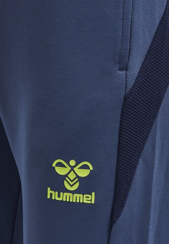 Hummel Slim fit Workout Pants 'Lead' in Blue
