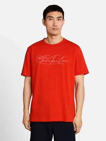 TOM TAILOR Shirt in Rood: voorkant