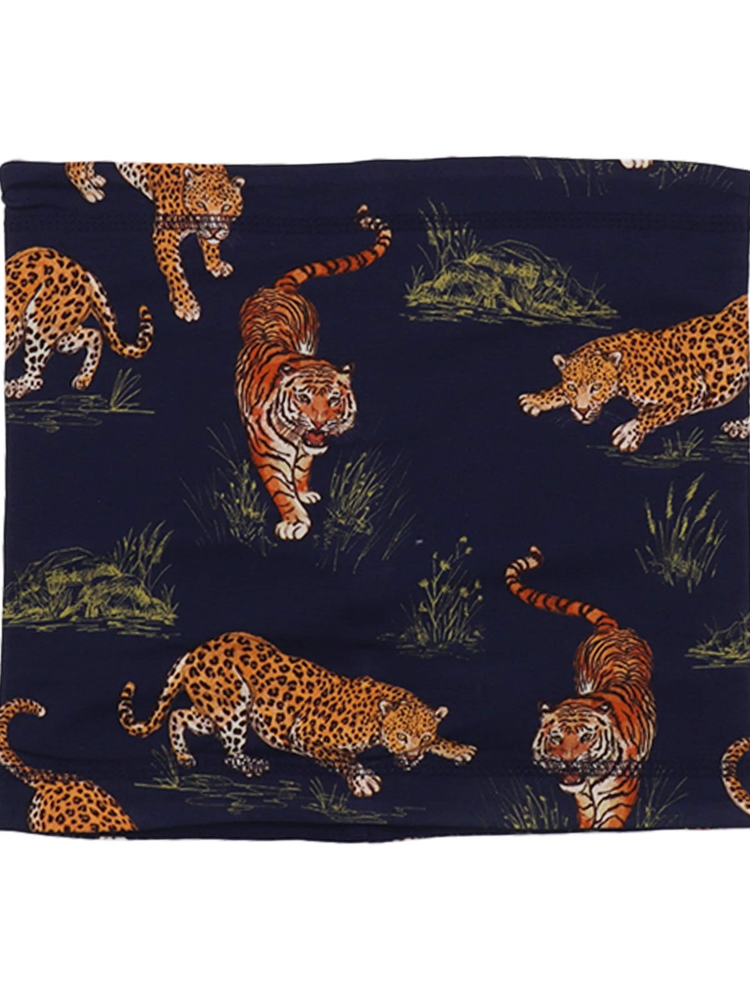 Walkiddy Schal 'Walkiddy - Tigers and Leopards Loop'‌‌‌‌‌‌‌‌‌‌ in Blau: Vorderseite