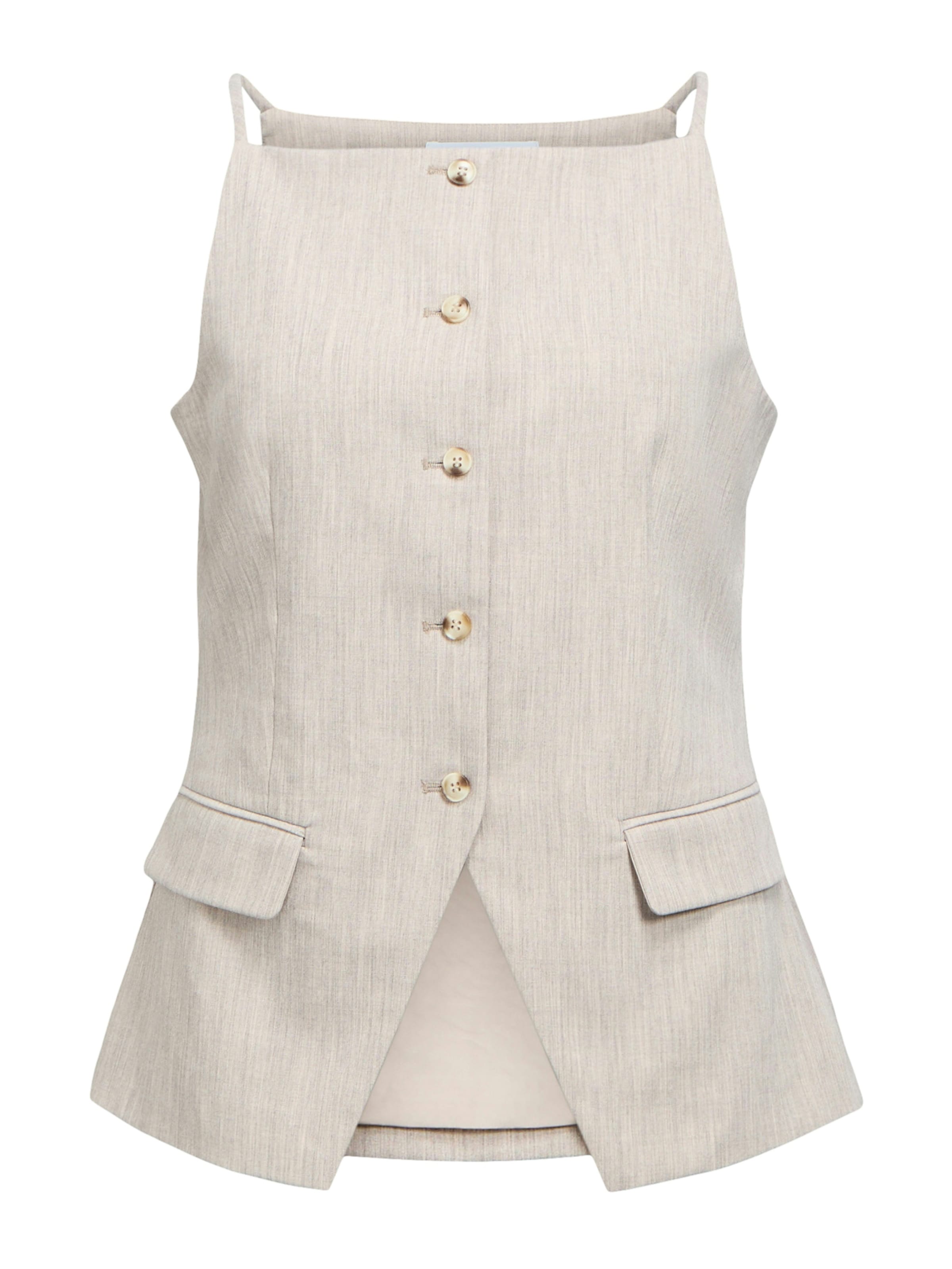 OBJECT Weste 'OBJIVALO' in Grau: Vorderseite