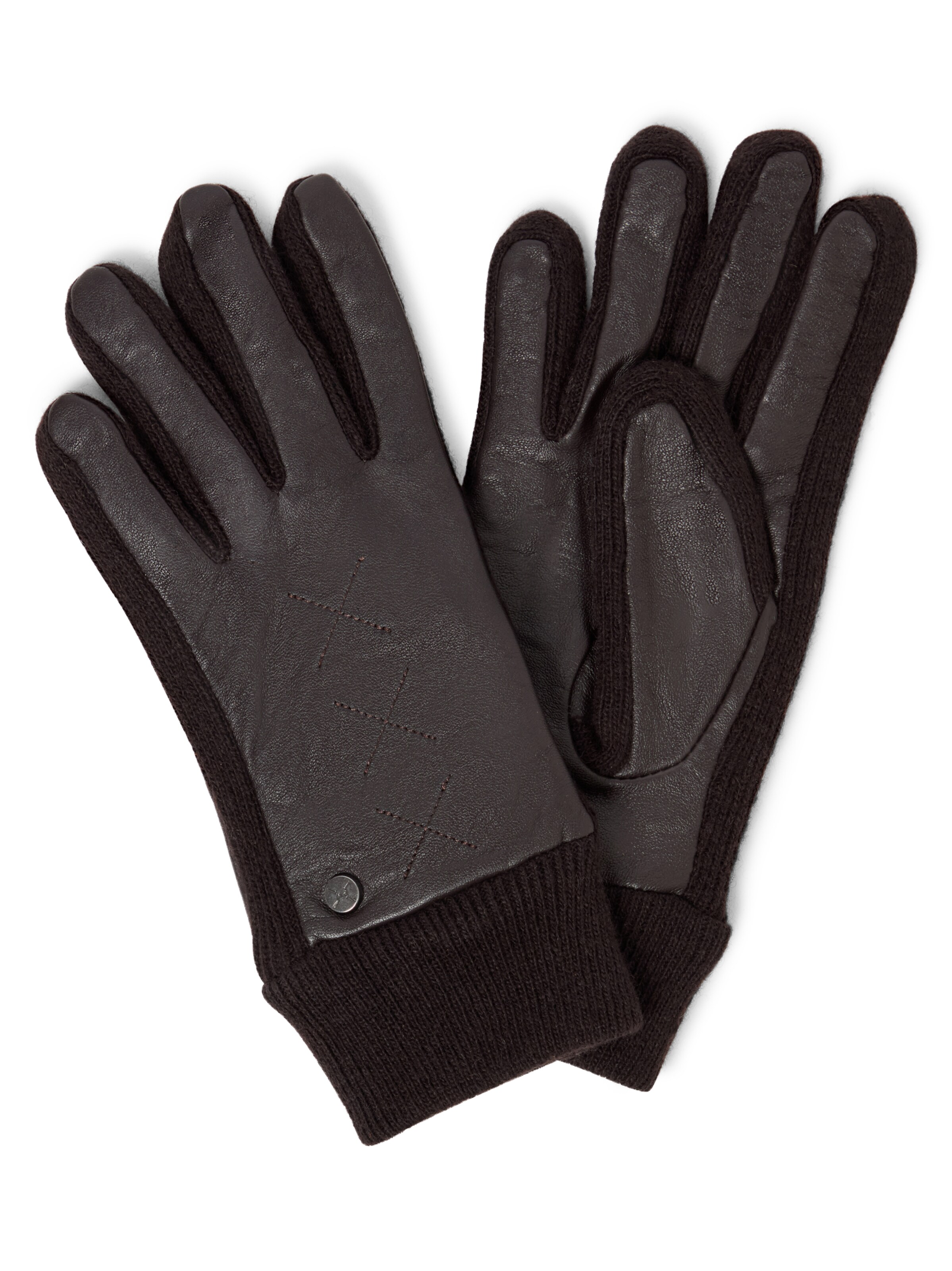 Pearlwood Full Finger Gloves ' Smilla ' in Brown: front