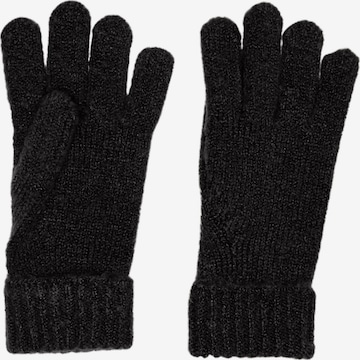 KIDS ONLY - Guantes 'Sofia' en negro: frente