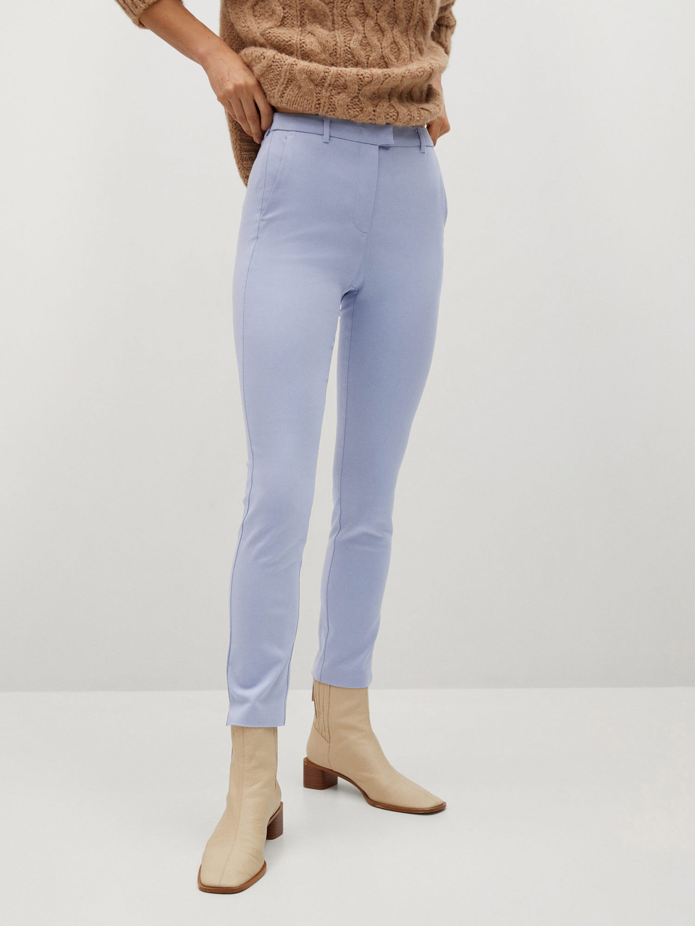 Frauen Große Größen MANGO Hose 'Cola' in Hellblau - IQ90839 Frauen Große Größen MANGO Hose 'Cola' in Hellblau - IQ90839
