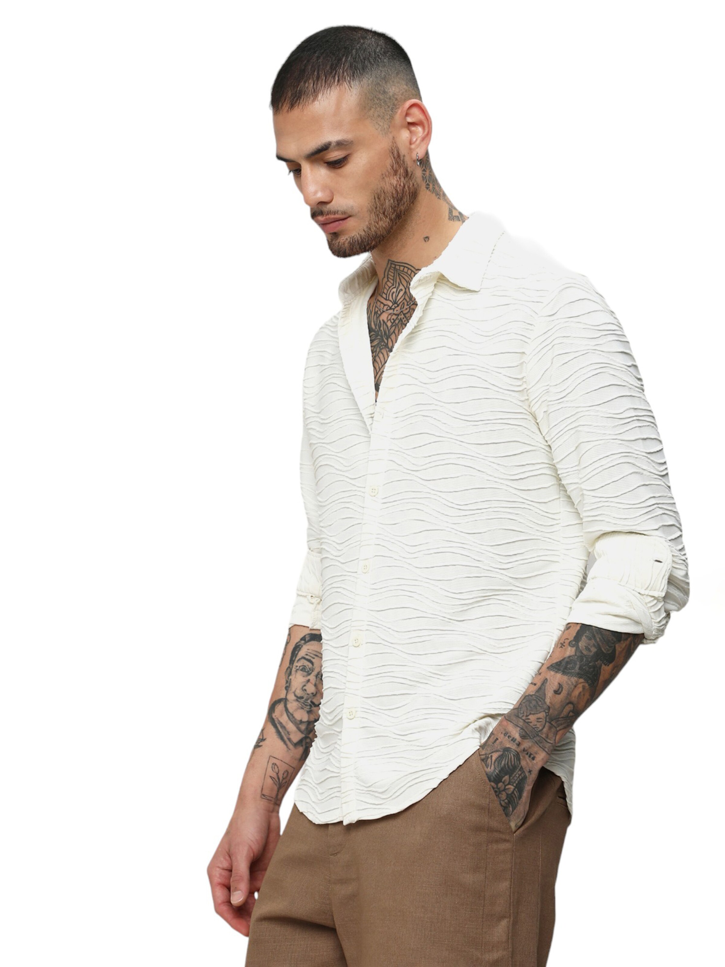 Campus Sutra Rovný strih Košeľa - Biela