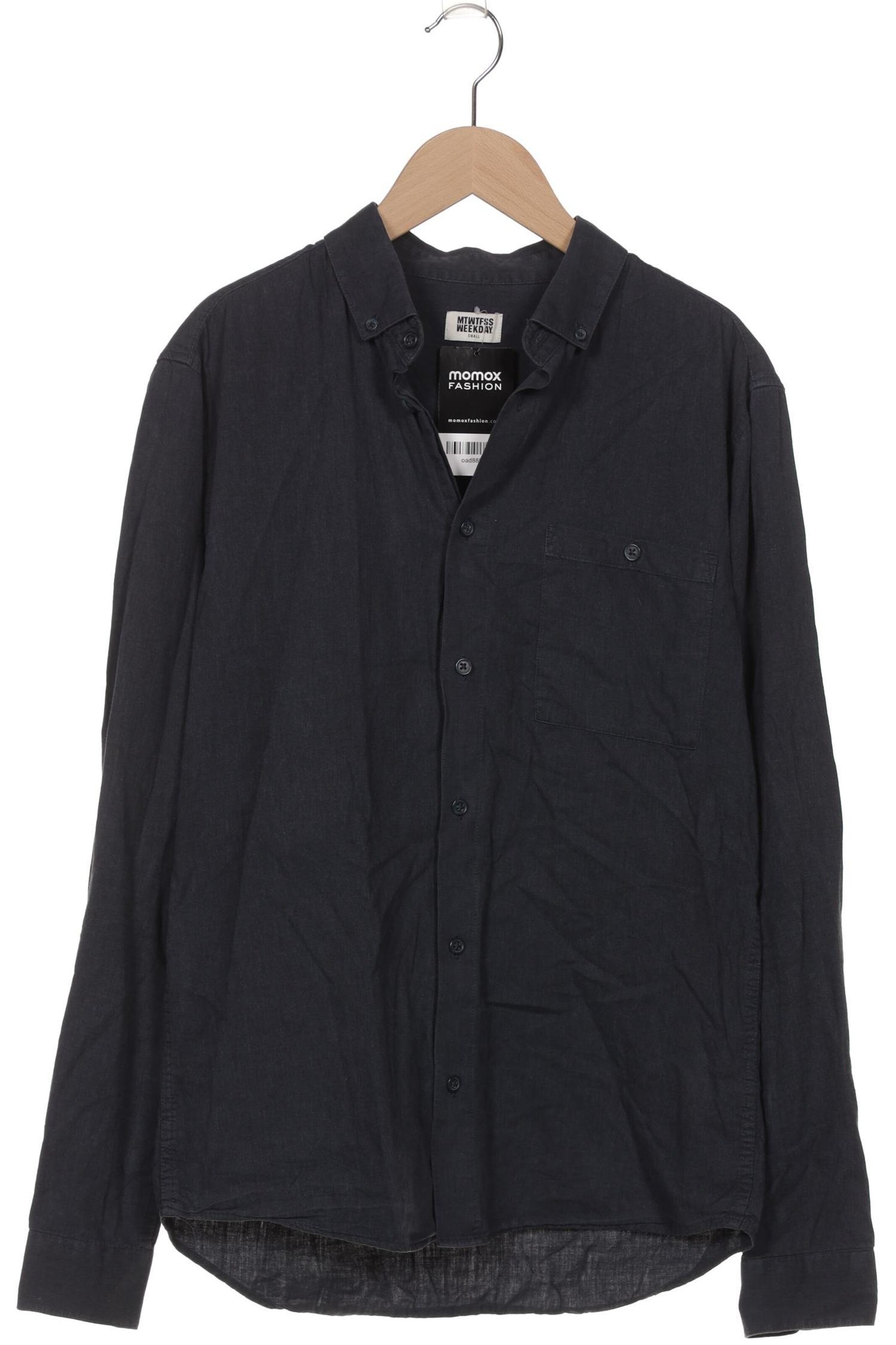 WEEKDAY Hemd S in Blau: Vorderseite