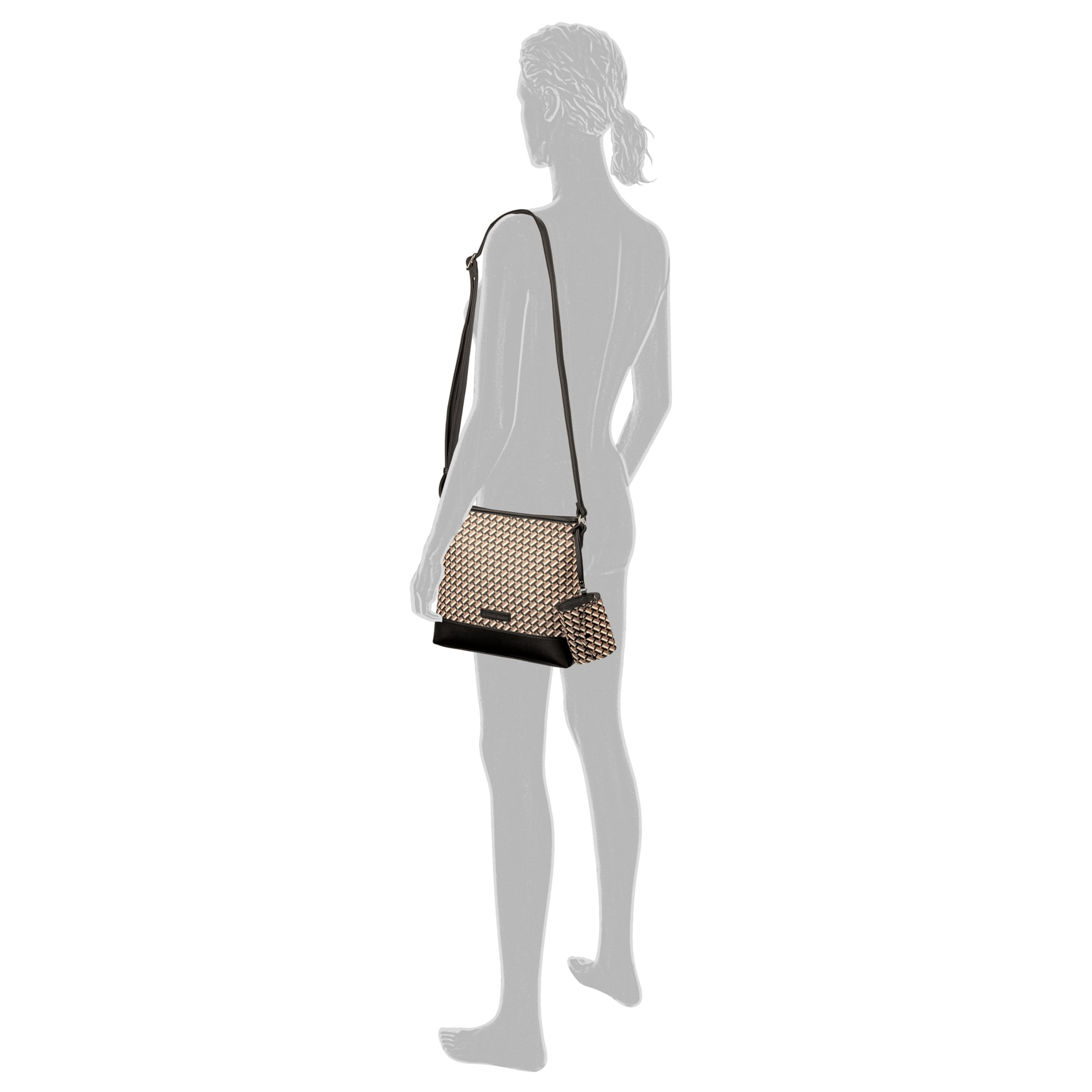 TOM TAILOR Umhängetasche in Beige: Vorderseite