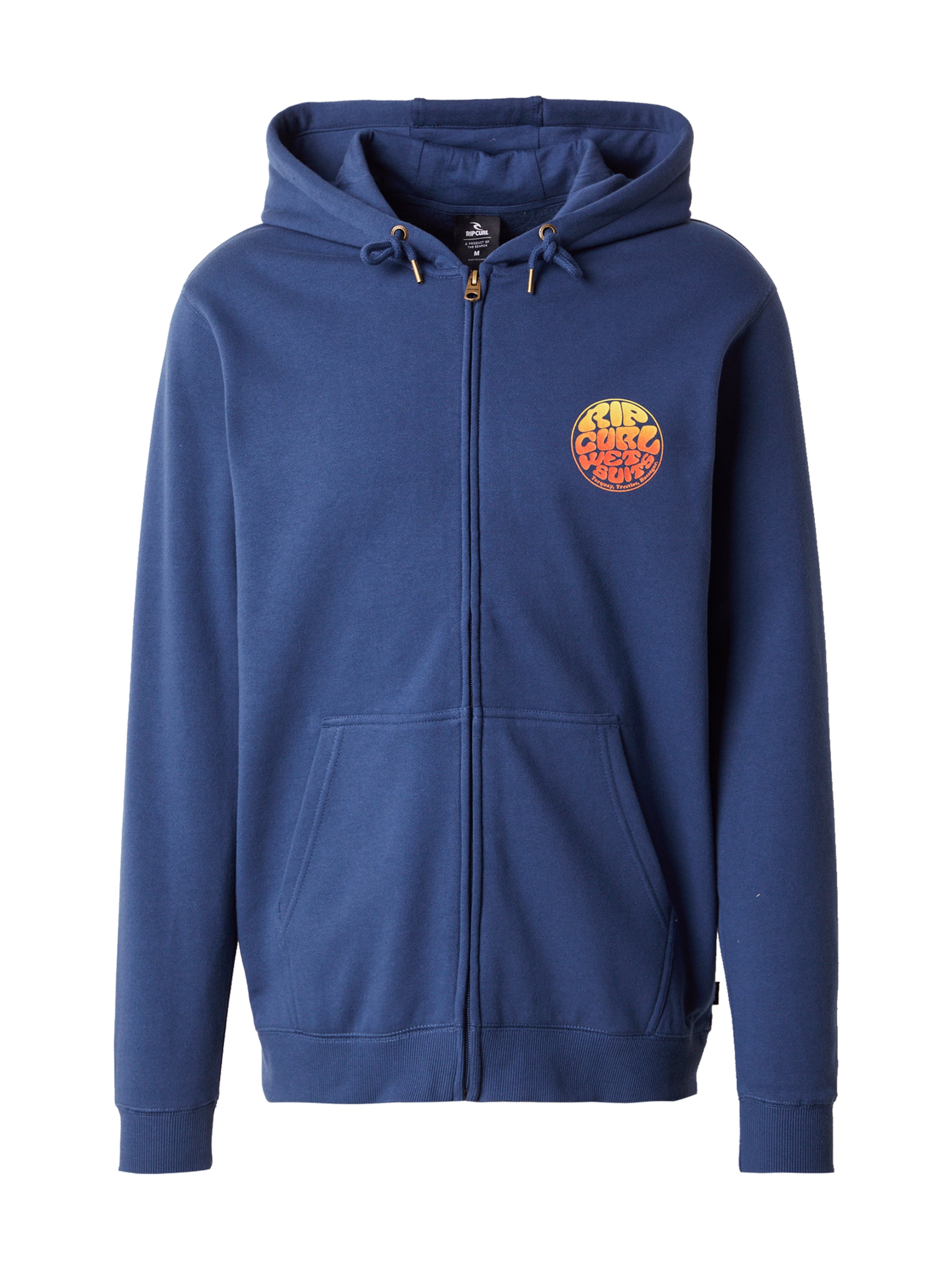 RIP CURL Sports sweat jacket in Blue: front