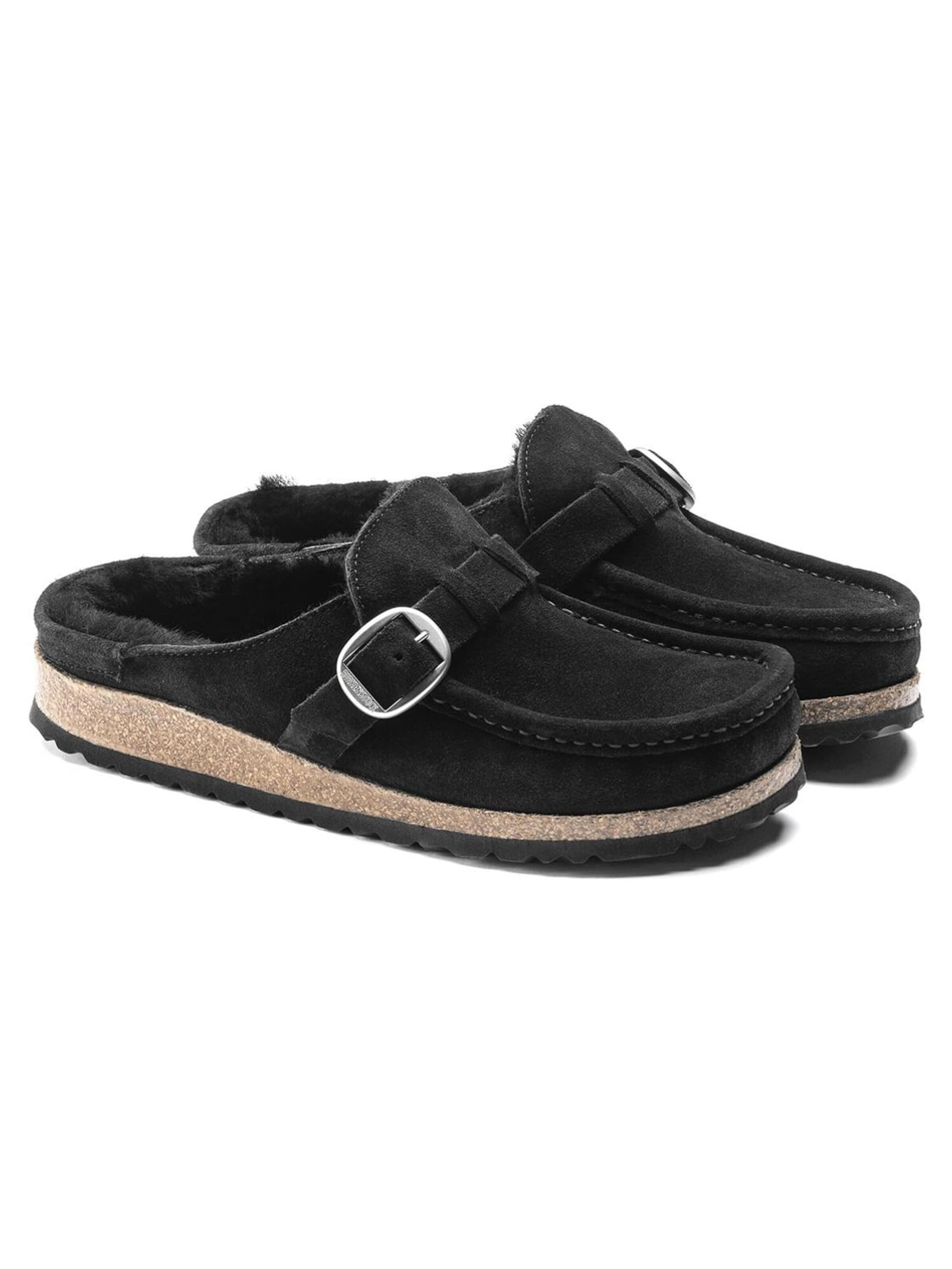 BIRKENSTOCK Klapki 'Mens Buckley Black Sandals' w kolorze czarny